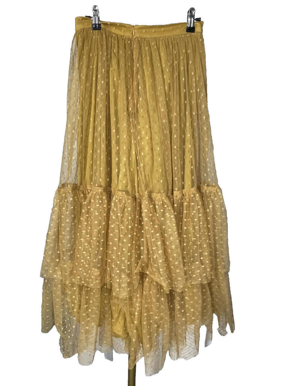 NWT Joyfolie Girls Mia Ada Maxi Skirt Tulle Size 12 Tiered Ruffle Bohemian Chic